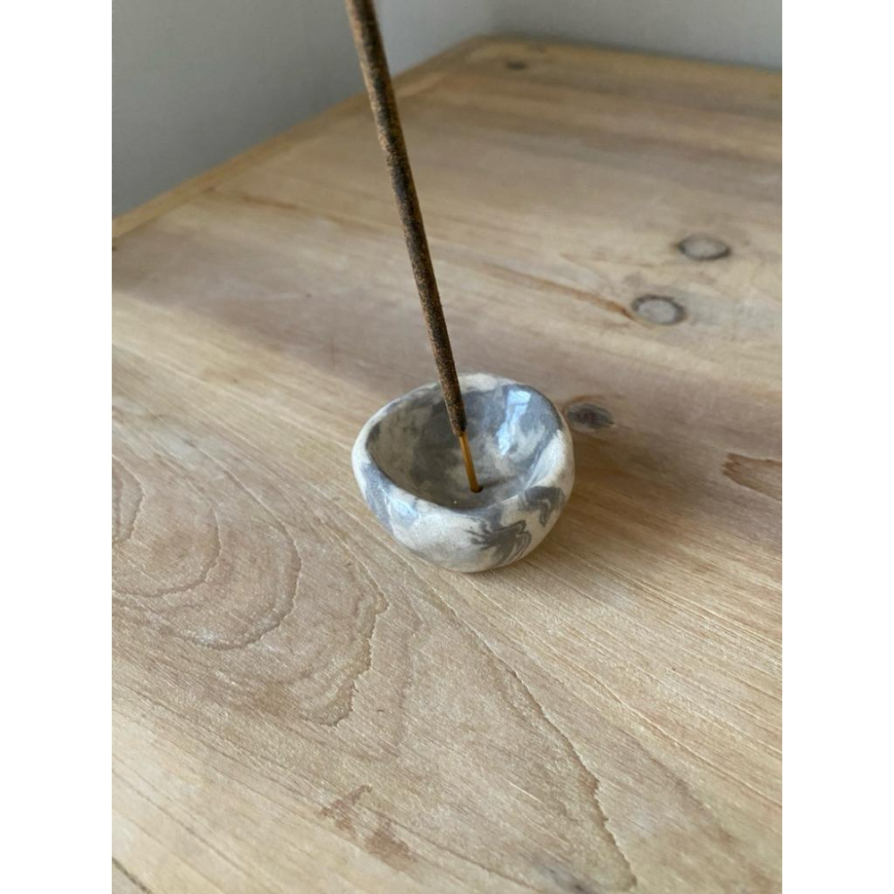 DOKi DOKi 線香底座 塔香底座 線香插 絞胎系列 手捏陶 陶藝 陶瓷 塔香座-細節圖3