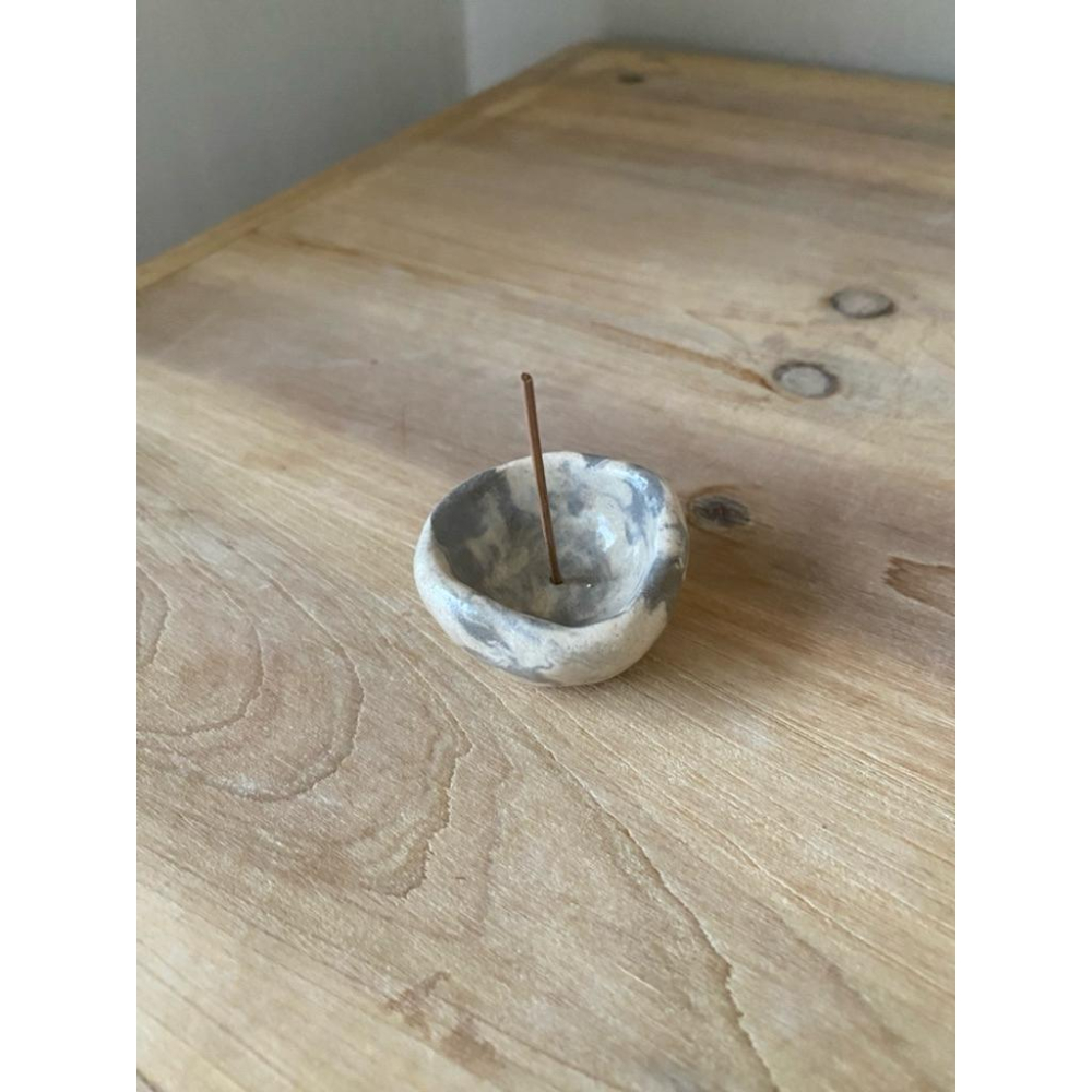 DOKi DOKi 線香底座 塔香底座 線香插 絞胎系列 手捏陶 陶藝 陶瓷 塔香座-細節圖4