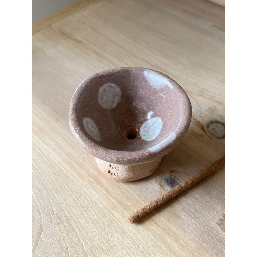DOKi DOKi 線香插 線香座 白色波點 粗孔線香插 短版線香 藏香 incense holder-細節圖2