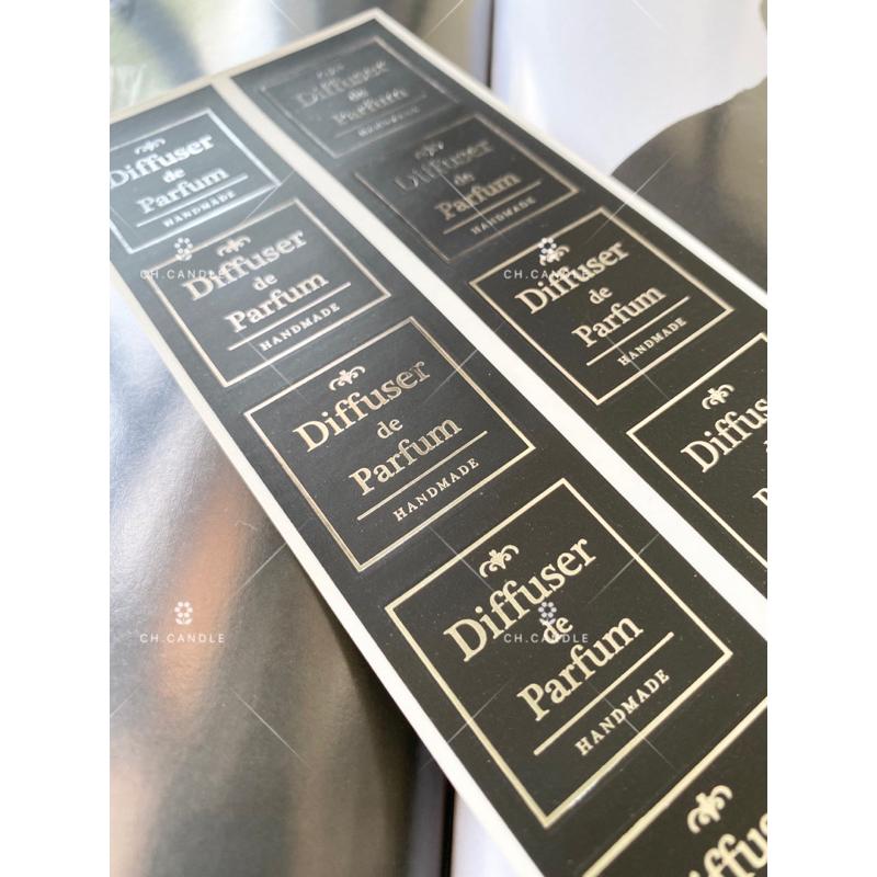 CH.CANDLE 香水貼紙 香氛瓶貼紙 燙銀貼紙 相水容器貼紙 韓國貼紙 裝飾貼紙-細節圖4