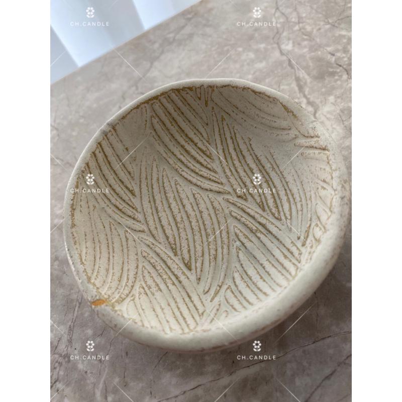 CH.CANDLE 日本帶回 陶器 手工小盤 塔香盤 置物小盤 小陶盤 雜貨 ZAKKA 塔香-細節圖3