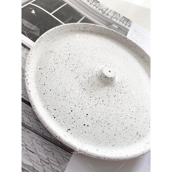 CH.CANDLE 店主的微手作 英國JESMONITE 水泥石材感質 線香盤 線香插 秘魯聖木盤 線香插-細節圖8