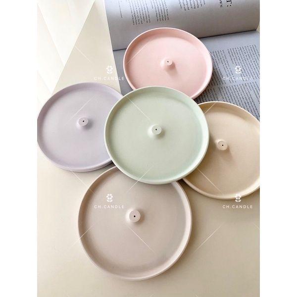 CH.CANDLE 店主的微手作 圓形線香盤 線香插 線香座 竹香插 香架 香插 線香盤  樂土 線香托盤-細節圖4