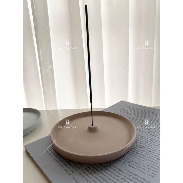 CH.CANDLE 店主的微手作 圓形線香盤 線香插 線香座 竹香插 香架 香插 線香盤  樂土 線香托盤-細節圖5