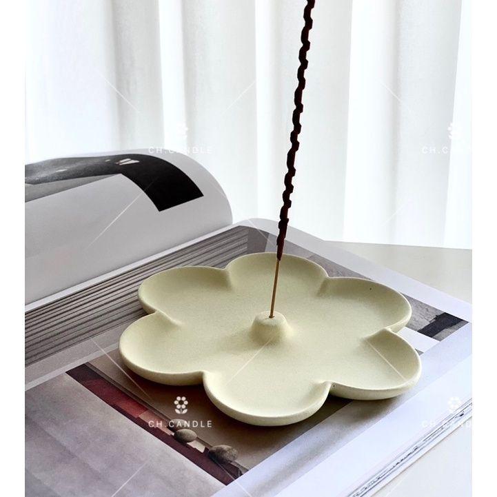 CH.CANDLE 店主的微手作 六瓣花線香盤 線香盤 竹香盤 香座 線香底座 incense holder 樂土-細節圖8