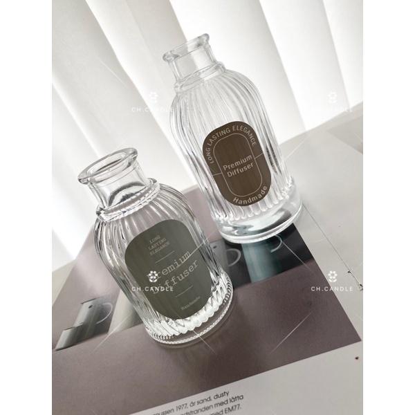 CH.CANDLE 復古色系擴香瓶貼紙 韓國貼紙 擴香瓶貼紙-細節圖2