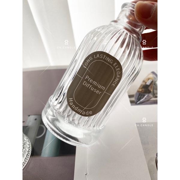 CH.CANDLE 復古色系擴香瓶貼紙 韓國貼紙 擴香瓶貼紙-細節圖3