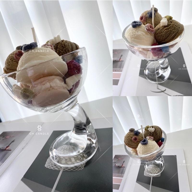 CH.CANDLE 甜品蠟燭杯 蠟燭容器 甜點碗 冰淇淋碗 冰淇淋容器 香氛蠟燭 甜點蠟燭 馬卡龍蠟燭-細節圖2