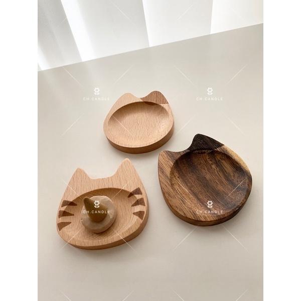 CH.CANDLE 塔香 香椎 置物小盤 小碟子 木盤 櫸木 相思木 飾品盤-細節圖2