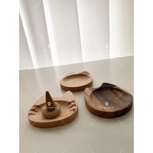 CH.CANDLE 塔香 香椎 置物小盤 小碟子 木盤 櫸木 相思木 飾品盤-細節圖3