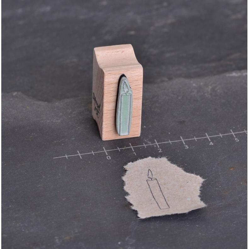 CH.CANDLE 德國直送 單根蠟燭印章 印章 木頭印章 石膏香氛片 手工紙 凸粉 香氛蠟燭包裝 包裝印章-細節圖2