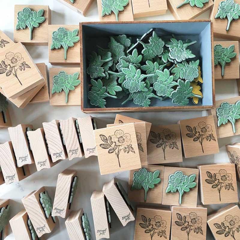 CH.CANDLE 德國直送 單根蠟燭印章 印章 木頭印章 石膏香氛片 手工紙 凸粉 香氛蠟燭包裝 包裝印章-細節圖5