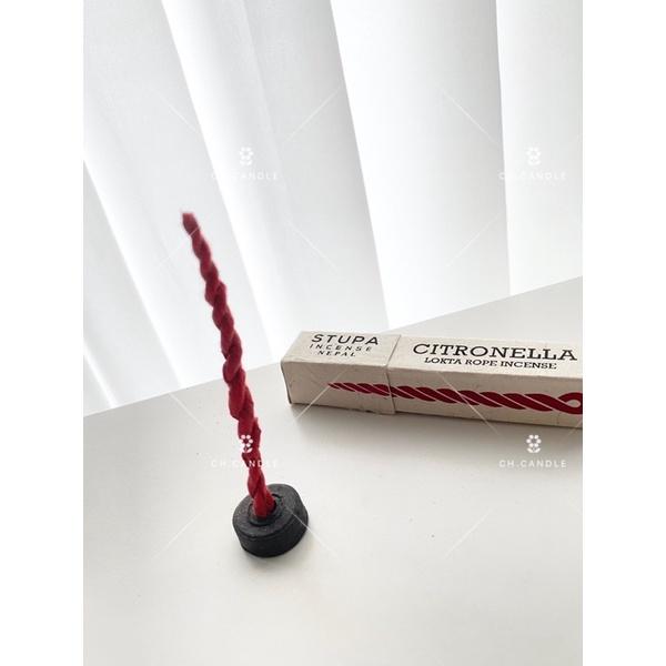 CH.CANDLE 尼泊爾繩香 STUPA 繩香 內附繩香托-細節圖2