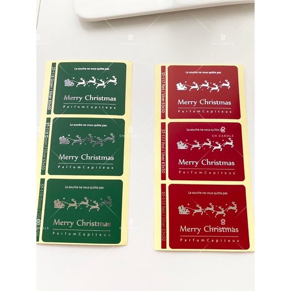 CH.CANDLE 蠟燭貼紙 韓國蠟燭容器貼紙 紅色/綠色Xmas-細節圖4