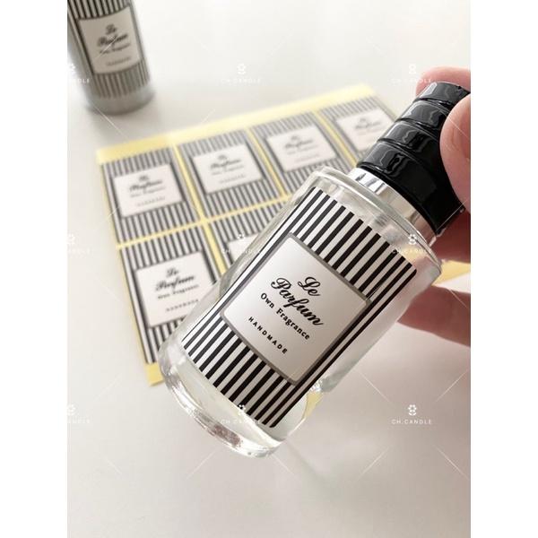 CH.CANDLE 香氛容器貼紙 條紋貼紙 擴香瓶貼紙 香水貼紙 高檔容器貼紙-細節圖3