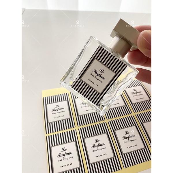 CH.CANDLE 香氛容器貼紙 條紋貼紙 擴香瓶貼紙 香水貼紙 高檔容器貼紙-細節圖4