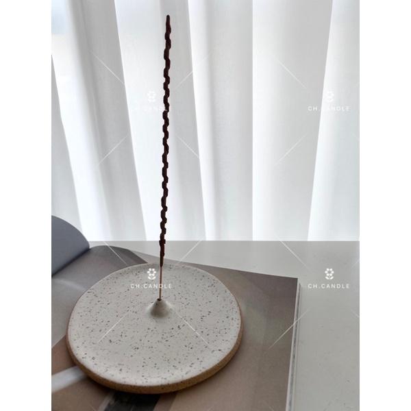 CH.CANDLE 美國紐約🇺🇸 繩香盤 陶瓷竹香插 繩香 線香 香座 incense holder-細節圖5