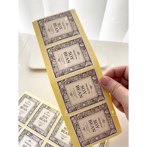 CH.CANDLE 纏繞畫邊框貼紙 蠟燭容器貼紙-細節圖4