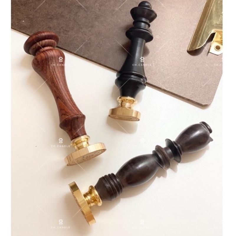 CH.CANDLE 火漆手柄 西洋棋款火漆手柄 封蠟章柄 花梨木火漆手柄 紫檀火漆手柄 造型火漆手柄-細節圖2