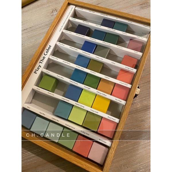 CH.CANDLE 韓國調色課程 韓國空運抵台 木頭盒子 內含標示小卡 play the color-細節圖3
