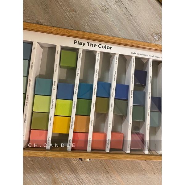 CH.CANDLE 韓國調色課程 韓國空運抵台 木頭盒子 內含標示小卡 play the color-細節圖5