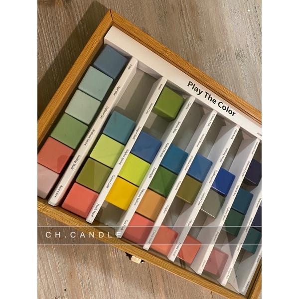 CH.CANDLE 韓國調色課程 韓國空運抵台 木頭盒子 內含標示小卡 play the color-細節圖6
