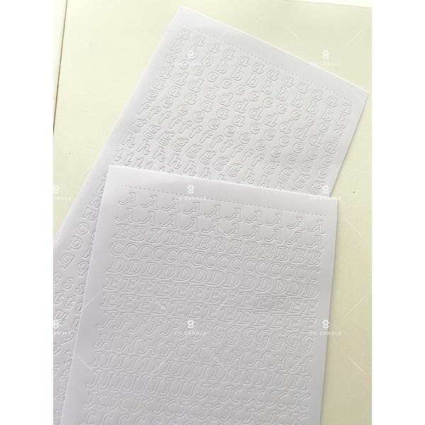 CH.CANDLE 英文字母貼紙 石膏裝飾貼紙 蠟燭裝飾貼紙 英文貼紙 迷你貼紙-細節圖5