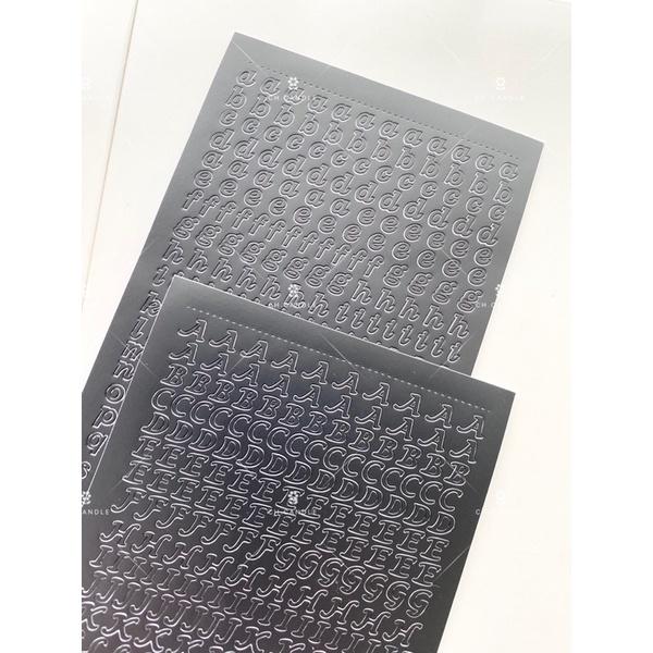 CH.CANDLE 英文字母貼紙 石膏裝飾貼紙 蠟燭裝飾貼紙 英文貼紙 迷你貼紙-細節圖6