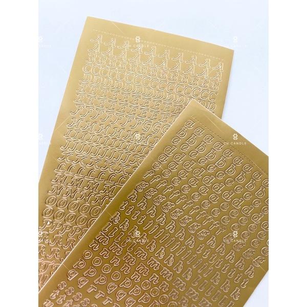 CH.CANDLE 英文字母貼紙 石膏裝飾貼紙 蠟燭裝飾貼紙 英文貼紙 迷你貼紙-細節圖8