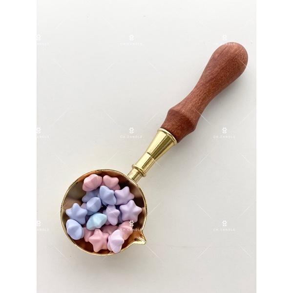 CH.CANDLE 巨無霸木柄火漆勺 火漆勺 封蠟勺 火漆 花梨木勺-細節圖3