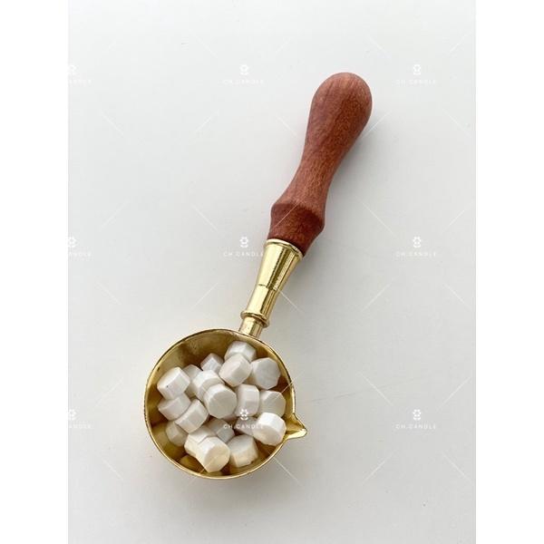 CH.CANDLE 巨無霸木柄火漆勺 火漆勺 封蠟勺 火漆 花梨木勺-細節圖4