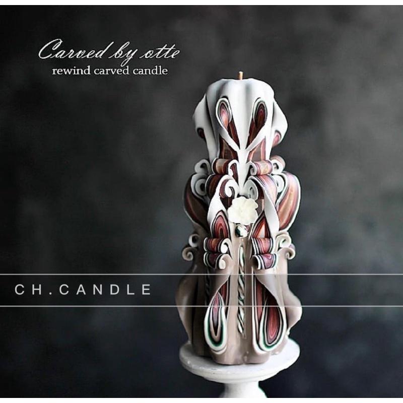 CH.CANDLE 六角星星壓克力模具 雕刻蠟燭模具 長腿模具 carved candle cut candle-細節圖2