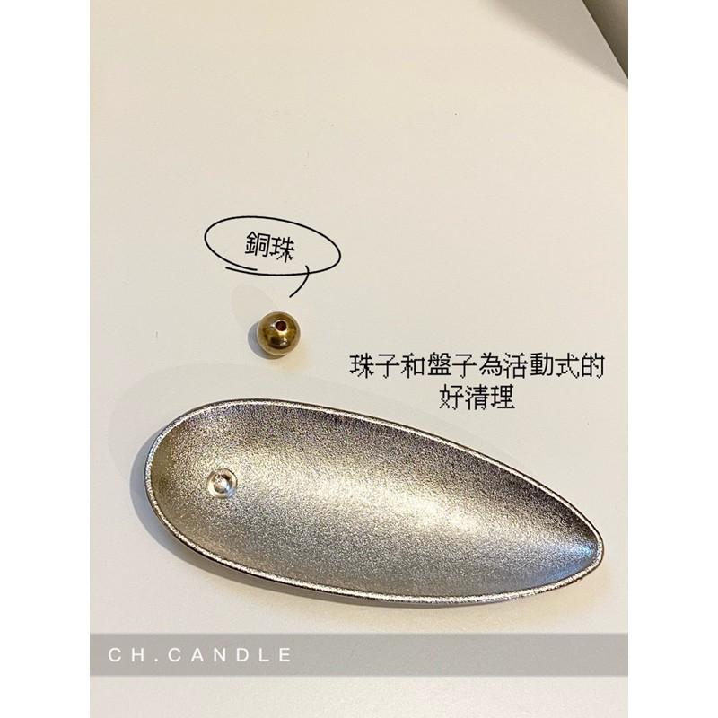 CH.CANDLE 和風線香盤 線香底座 線香插 銀色線香盤 INCENSE ALL-細節圖3