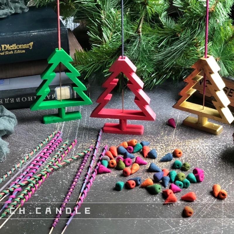 CH.CANDLE 獨家販售 韓國線香課程 聖誕樹造型線香托矽膠模具 聖誕節來點不一樣🎄-細節圖2