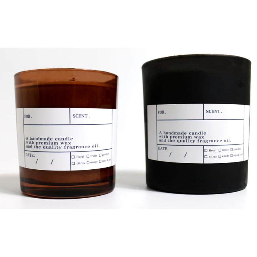 CH.CANDLE 白色款 蠟燭貼紙 復古訊息蠟燭貼紙 韓國貼紙-細節圖2