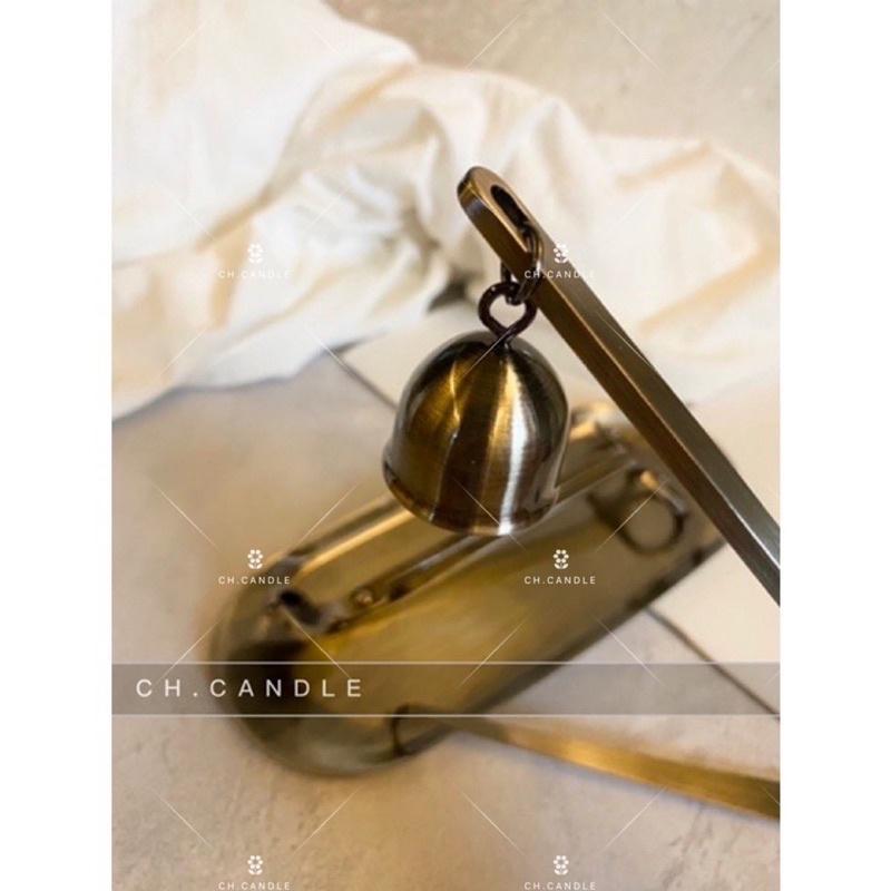 CH.CANDLE 滅燭四件組 滅燭工具 滅燭鈴 滅燭勾 燭芯剪刀 置物盤 香氛蠟燭 質感提升 熄滅蠟燭 修剪燭芯-細節圖3