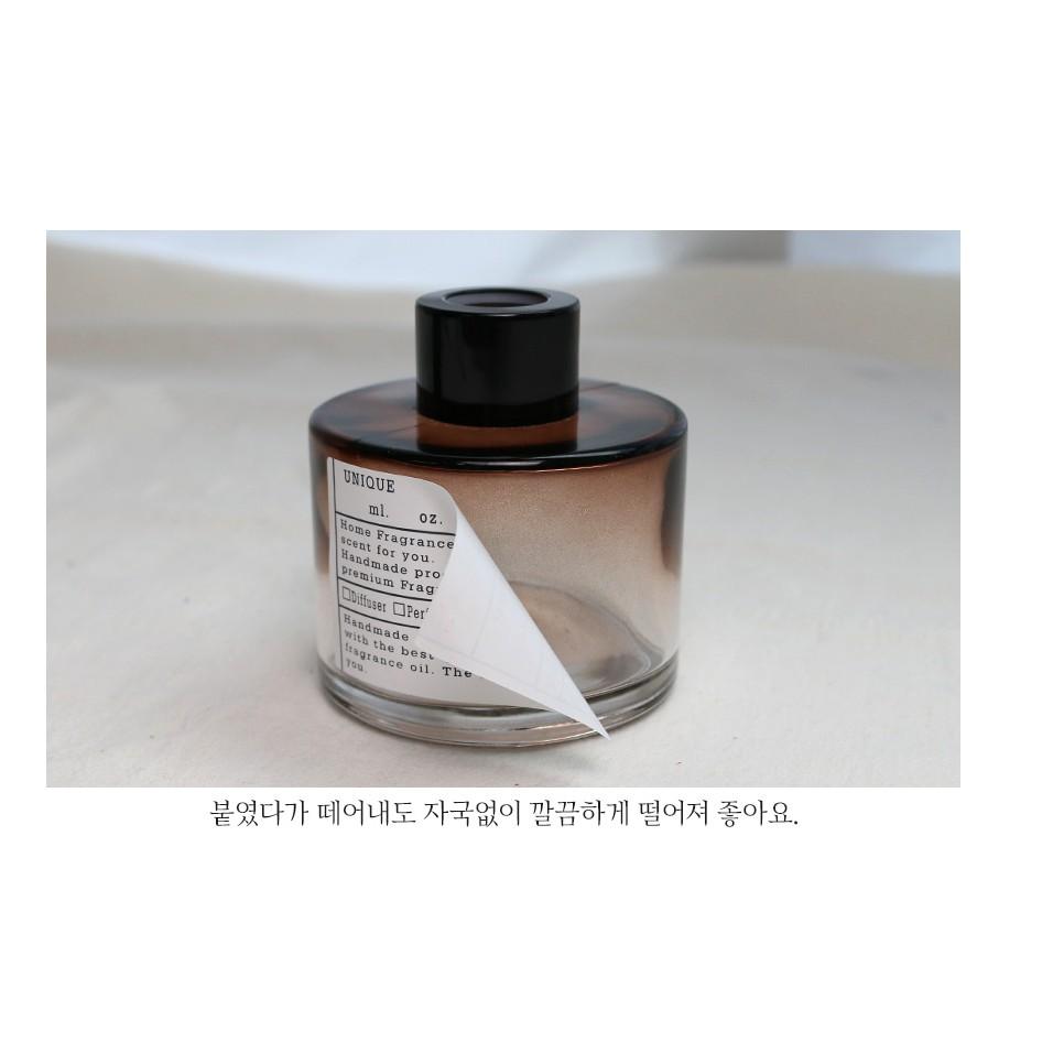 CH.CANDLE 小款白 韓國香氛貼紙/標示 香氛蠟燭 香氛噴霧 通用貼紙 擴香瓶 包裝貼紙-細節圖2