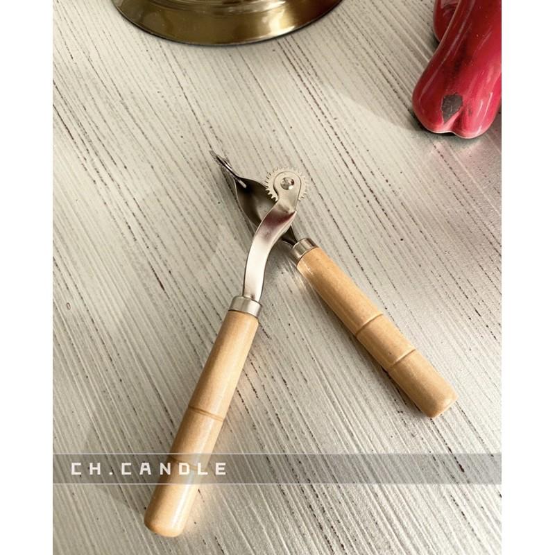 CH.CANDLE 紙蠟燭 皮革蠟燭 滾輪木柄手把 NEW KCCA 齒形划線器 香氛蠟燭 壓蠟輪 間距輪-細節圖3