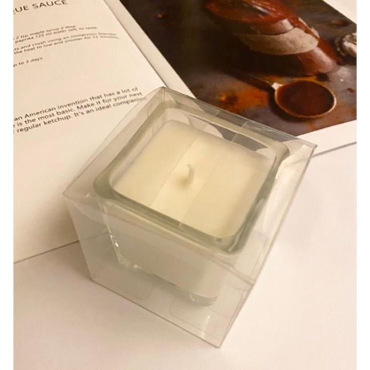 CH.CANDLE 蠟燭包裝盒 pvc塑膠盒 數量有限 小方杯蠟燭包裝盒 馬卡龍蠟燭 石頭蠟燭 包裝盒-細節圖3