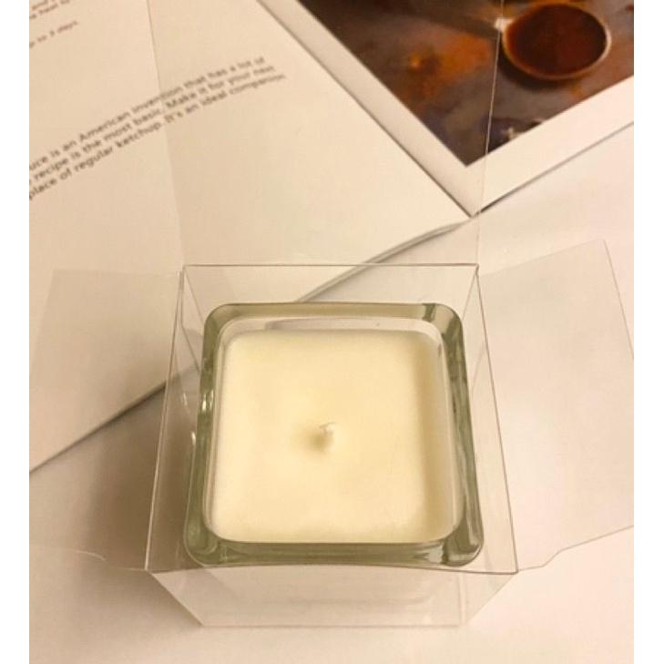 CH.CANDLE 蠟燭包裝盒 pvc塑膠盒 數量有限 小方杯蠟燭包裝盒 馬卡龍蠟燭 石頭蠟燭 包裝盒-細節圖4