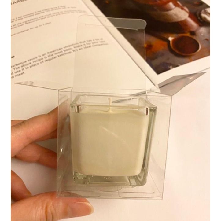 CH.CANDLE 蠟燭包裝盒 pvc塑膠盒 數量有限 小方杯蠟燭包裝盒 馬卡龍蠟燭 石頭蠟燭 包裝盒-細節圖5