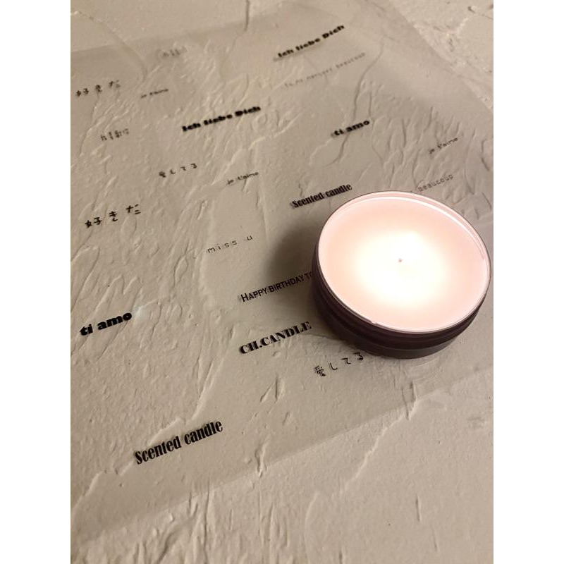 CH.CANDLE 透明塑膠片 A4 告白蠟燭 蠟燭腰封 香氛蠟燭 自己設計一個包裝吧-細節圖4