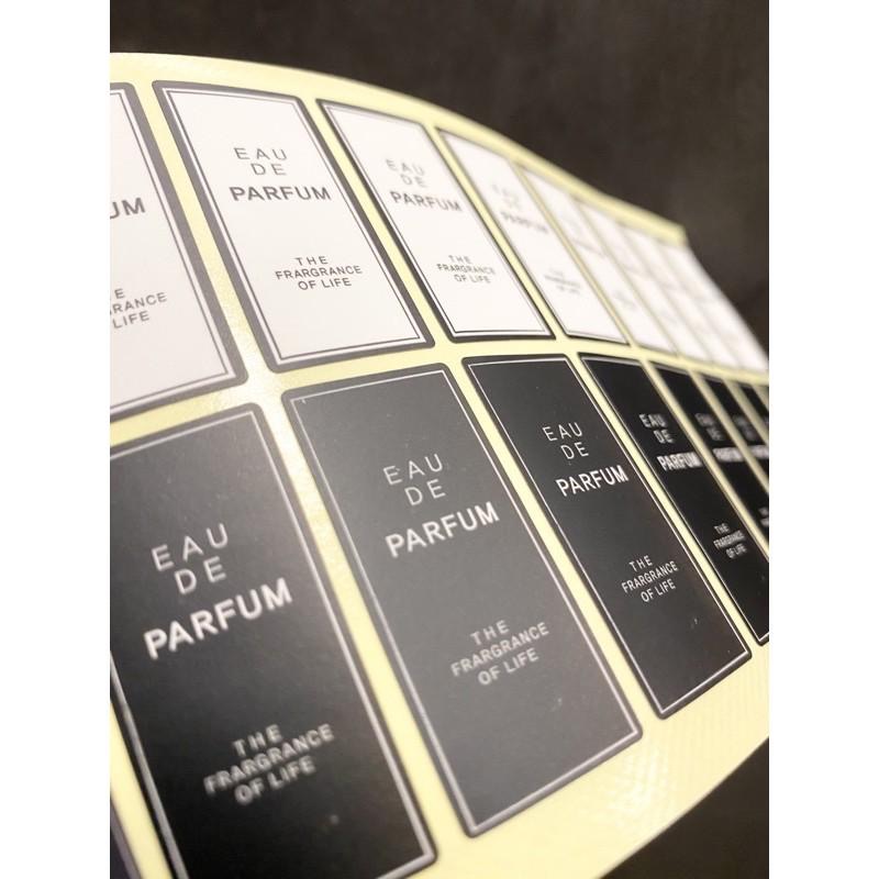 CH.CHNDLE 韓國貼紙 窄版黑白香水瓶裝飾好幫手 香水瓶貼紙-細節圖3