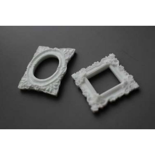 CH.CANDLE 獨家販售 韓國石膏證書課程 IACA 矽膠模具 石膏模具 香氛石膏 相框 花邊框 復古相框-細節圖2