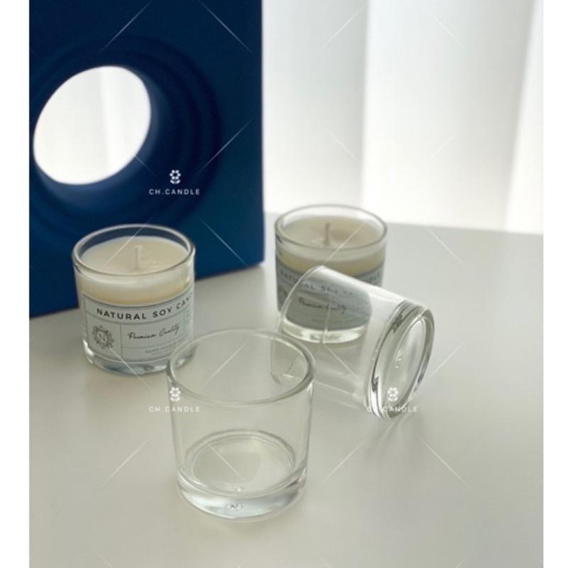 CH.CANDLE 5個一組 透明蠟燭容器 70ml 香氛蠟燭 乾燥花蠟燭 薰衣草蠟燭 KCCA 玻璃容器 玻璃杯-細節圖2