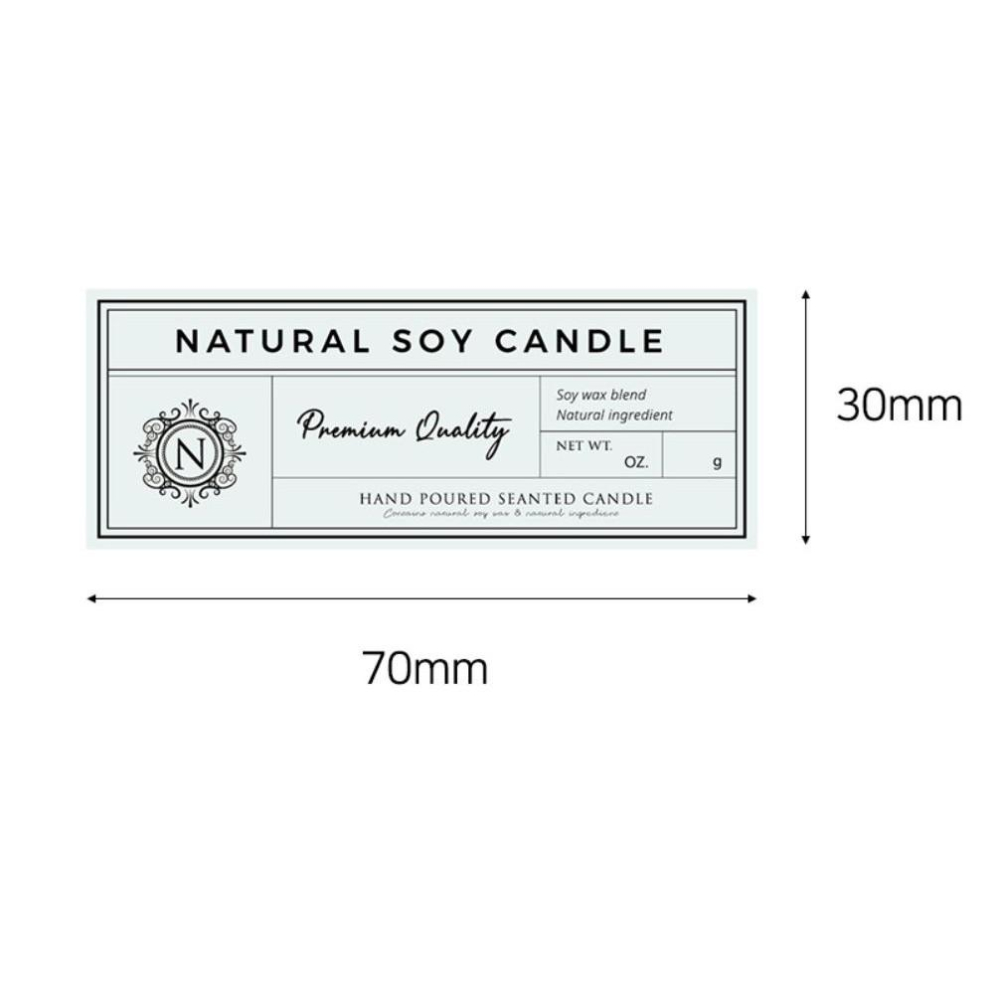 CH.CANDLE 貼紙 復古薄荷貼紙 鐵罐貼紙 萬用款 韓國蠟燭貼紙 大豆蠟貼紙-細節圖2