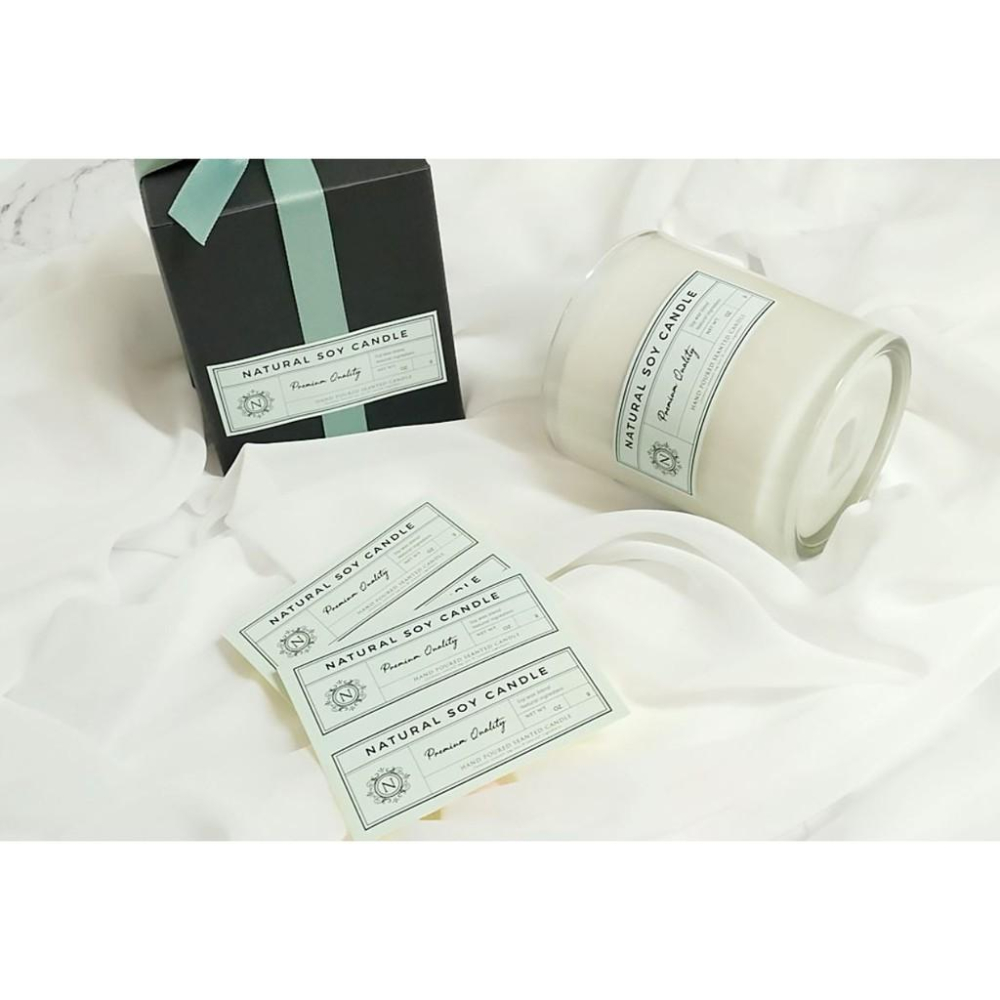 CH.CANDLE 貼紙 復古薄荷貼紙 鐵罐貼紙 萬用款 韓國蠟燭貼紙 大豆蠟貼紙-細節圖3