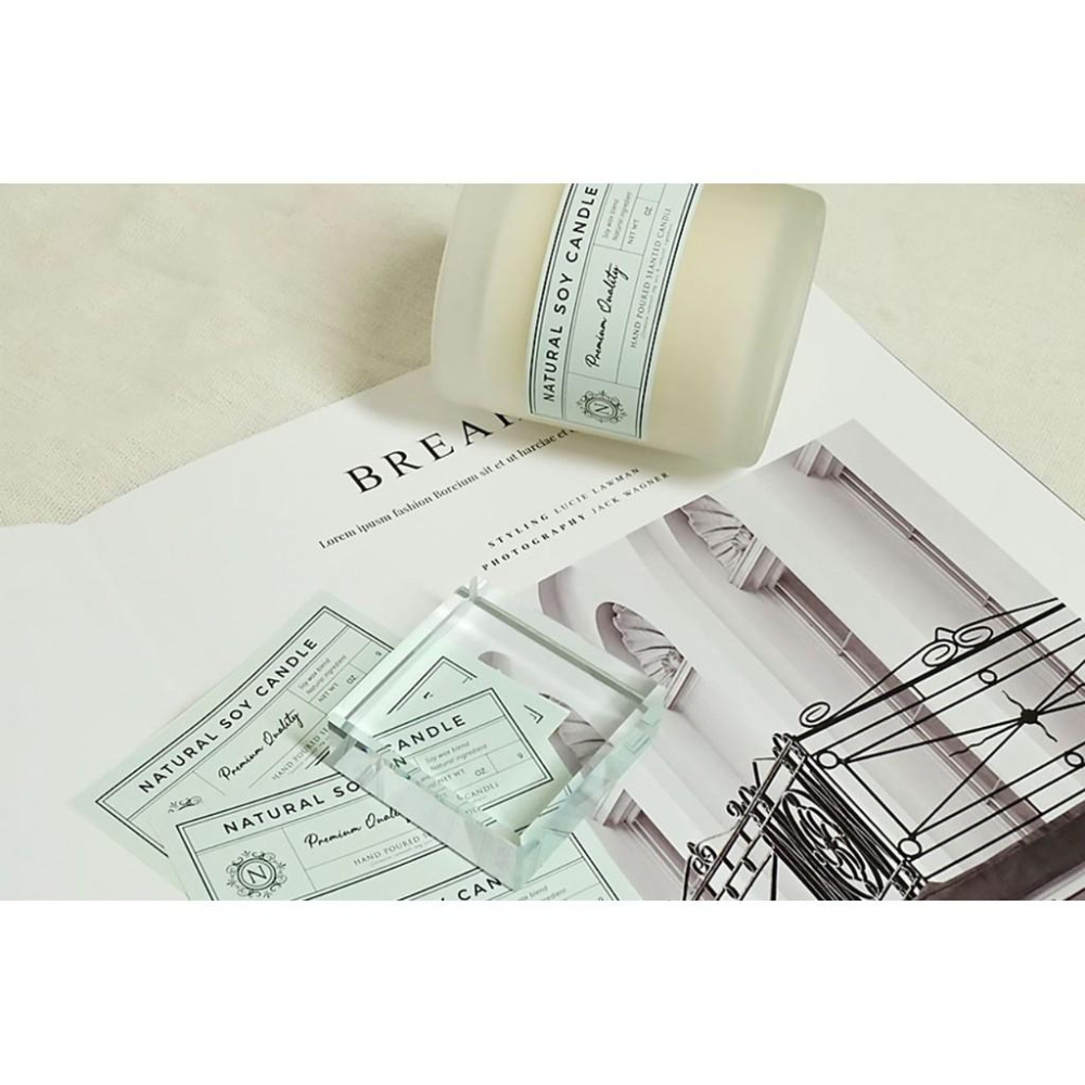 CH.CANDLE 貼紙 復古薄荷貼紙 鐵罐貼紙 萬用款 韓國蠟燭貼紙 大豆蠟貼紙-細節圖5