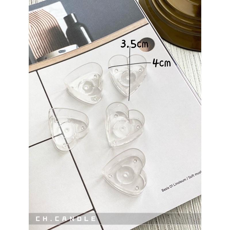 CH.CANDLE 大包裝 茶蠟殼 100入區 蠟燭殼 小茶蠟 阻燃殼 許 圓形蠟燭座 方形蠟燭座 愛心蠟燭座 KCCA-細節圖3