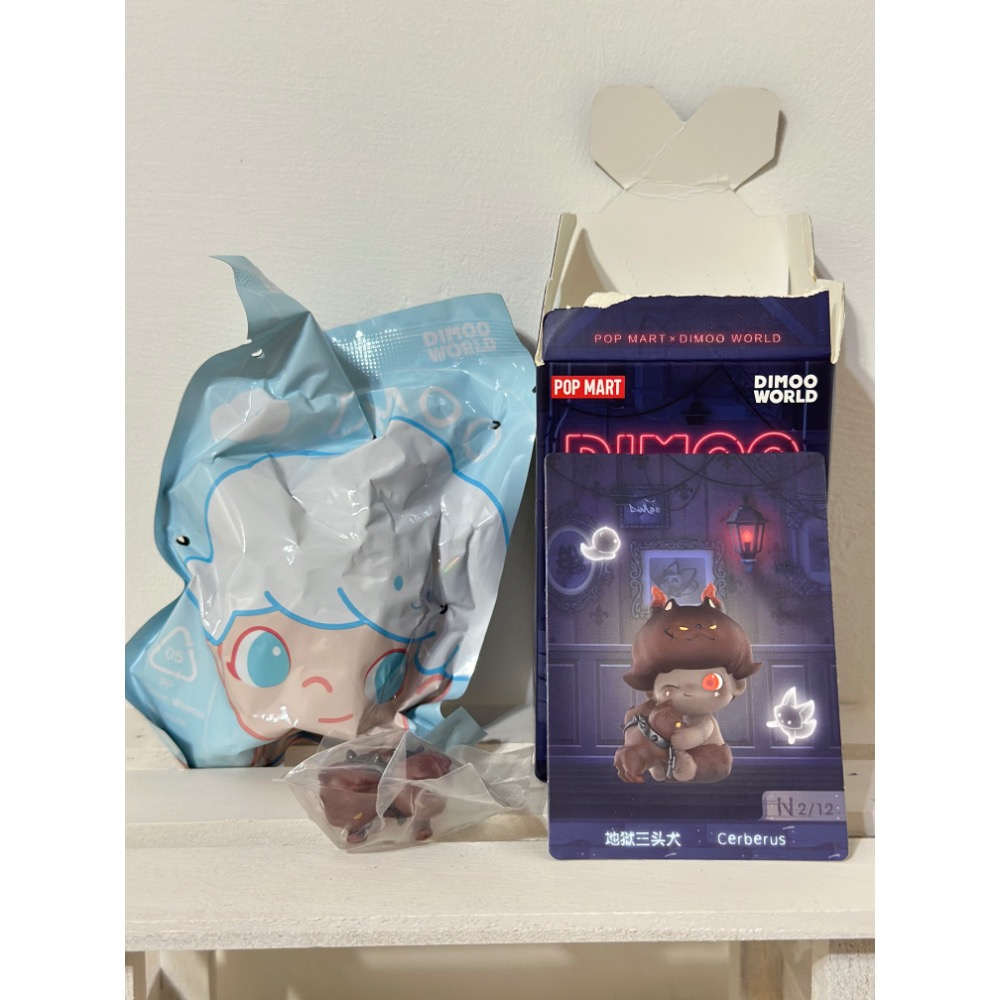 現貨確認款-DIMOO今晚不准睡 地獄三頭犬Cerberus 僅拆盒未拆袋 泡泡瑪特POP MART-細節圖2